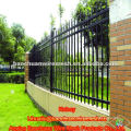 Plastic spraying rot proof zinc steel fence three beam type grass land protecting Wrought iron fence